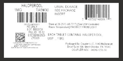 Label (Haloperidol 1mg)